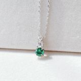  Dây chuyền Swarovski Attract Trilogy màu trắng mix xanh - Attract Trilogy pendant Green, Rhodium plated 