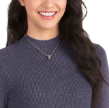  Dây chuyền Swarovski Bella V màu ghi - Swarovski Bella V pendant Round cut, Gray, Rose gold-tone plated 