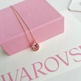  Dây chuyền Swarovski Bella V màu hồng, màu vàng (mẫu mới) - Bella V pendant Round cut, Pink, Gold tone 