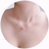  Dây chuyền Swarovski Bella V màu hồng, màu vàng (mẫu mới) - Bella V pendant Round cut, Pink, Gold tone 