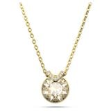  Dây chuyền Swarovski Bella V màu hồng, màu vàng (mẫu mới) - Bella V pendant Round cut, Pink, Gold tone 
