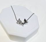  Dây Chuyền Swarovski Lilia Necklace Butterfly, White, Rhodium Plated 