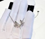  Dây Chuyền Swarovski Lilia Necklace Butterfly, White, Rhodium Plated 