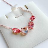  Dây chuyền Swarovski Gema kẹo ngọt - Swarovski Gema 520 pendant Candy and heart, Pink, Rose gold-tone plated 