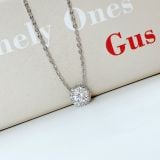  Dây chuyền Swarovski Angelic trắng - Swarovski Angelic pendant Round cut, White, Rhodium plated 