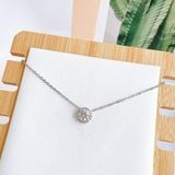  Dây chuyền Swarovski Angelic trắng - Swarovski Angelic pendant Round cut, White, Rhodium plated 