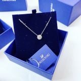  Dây chuyền Swarovski Angelic trắng - Swarovski Angelic pendant Round cut, White, Rhodium plated 