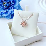  Dây chuyền Swarovski Idyllia cỏ bốn lá vàng hồng - Swarovski Idyllia pendant Clover, White, Rose gold-tone plated 