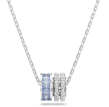  Connexus pendant Mixed cuts, `Love is around`, Blue, Rhodium plated 
