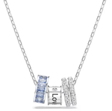  Connexus pendant Mixed cuts, `Love is around`, Blue, Rhodium plated 
