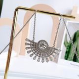  Dây chuyền Swarovski đá nhảy trắng hình quạt - Swarovski Sparkling Dance Dial Up Necklace 