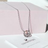  Dây Swarovski dancing tròn trắng - Swarovski Sparkling Dance necklace Round cut, White, Rhodium plated 