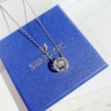  Dây Swarovski dancing tròn trắng - Swarovski Sparkling Dance necklace Round cut, White, Rhodium plated 