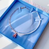  Dây chuyền Swarovski Teddy gấu hồng mix ngọc trai - Swarovski Teddy pendant Bear, Pink, Rose gold-tone plated 