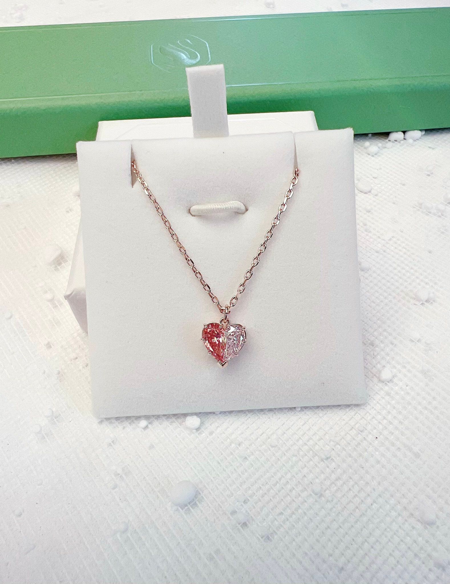  Gema 520 pendant Heart, Pink, Rose gold-tone plated 