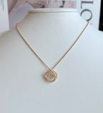  Dây Swarovski Generation màu vàng - Swarovski Generation pendant White, Gold-tone plated 
