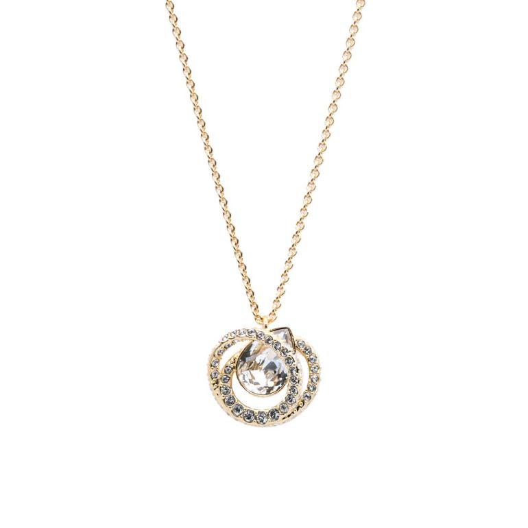  Dây Swarovski Generation màu vàng - Swarovski Generation pendant White, Gold-tone plated 