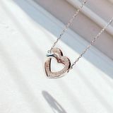  Swarovski Infinity necklace Heart, White, Mixed metal finish 