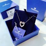  Swarovski Infinity necklace Heart, White, Mixed metal finish 