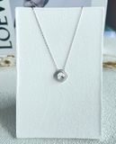  Swarovski Lattitude Pendant, White, Rhodium plating 