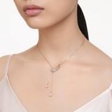  Dây chuyền Swarovski lông vũ màu vàng hồng - Swarovski Nice Y pendant Feather, White, Rose gold-tone plated 