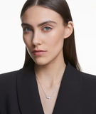  Mesmera Attract necklace Heart, White, Rhodium plated 