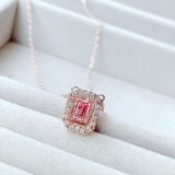  Dây chuyền Swarovski dancing Millenia hồng -  Swarovski Millenia necklace Octagon cut, Pink, Rose gold-tone plated 