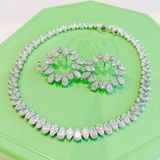  Dây chuyền Swarovski Millenia pear cut - Swarovski Millenia necklace Pear cut, White, Rhodium plated 