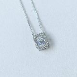  Dây chuyền Swarovski Millenia đá nhảy trắng - Swarovski Millenia pendant Octagon cut, White, Rhodium plated 