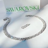  Dây Chuyền Swarovski Millenia full pha lê trắng - Swarovski Millenia Necklace Trilliant Cut, White, Rhodium Plated 