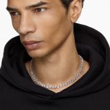  Dây Chuyền Swarovski Millenia full pha lê trắng - Swarovski Millenia Necklace Trilliant Cut, White, Rhodium Plated 
