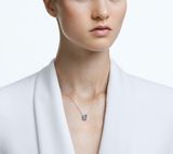  Dây chuyền Millenia dancing xanh Swarovski - Swarovski Millenia necklace Octagon cut, Blue, Rhodium plated 