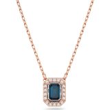 Dây chuyền Swarovski Millenia đá nhảy tone xanh ngọc - Swarovski  Swarovski Zirconia Millenia Pendant, Octagon Cut, Rose Gold Tone 