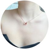  Dây chuyền thiên nga dancing đỏ Swarovski -  Dancing Swan necklace Swan, Red, Rose gold-tone plated 