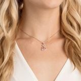  Dây chuyền thiên nga Swarovski dazzling hồng chữ Y - Swarovski Dazzling Swan Y necklace Swan, Pink, Rose gold-tone plated 