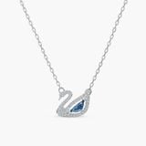  Dây chuyền Swarovski thiên nga dazzling xanh - Swarovski Dazzling Swan Blue Necklace 