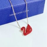  Dây chuyền Swarovski thiên nga đỏ - Swarovski Iconic Swan pendant Swan, Red, Gold-tone plated 