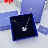  Dây chuyền thiên nga ombre xanh to Swarovski - Swarovski Iconic Swan pendant Swan, Medium, Blue, Rhodium plated 