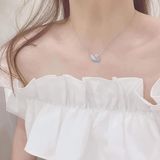  Dây chuyền thiên nga ombre xanh to Swarovski - Swarovski Iconic Swan pendant Swan, Medium, Blue, Rhodium plated 