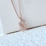  Dây chuyền Swarovski mẫu nga tung cánh vàng hồng nhỏ - Swarovski Iconic Swan pendant Swan, Small, White, Rose gold-tone plated 