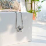  Stella pendant Mixed cuts, Star, Blue, Rhodium plated 