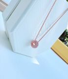  Dây chuyền Swarovski Stone hồng - Swarovski Stone pendant Pink, Rose gold-tone plated 