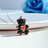  Teddy pendant Teddy, Black, Rose gold-tone plated 