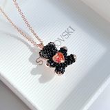  Teddy pendant Teddy, Black, Rose gold-tone plated 