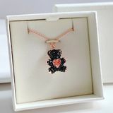  Teddy pendant Teddy, Black, Rose gold-tone plated 