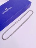  Dây Tennis Deluxe pha lê xám Swarovski - Swarovski Tennis Deluxe Necklace Gray, Ruthenium plated 