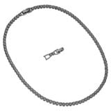  Dây Tennis Deluxe pha lê xám Swarovski - Swarovski Tennis Deluxe Necklace Gray, Ruthenium plated 