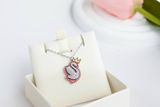  Dây chuyền Swarovski Pop Swan hồng - Swarovski Swan pendant Swan, Pink, Rhodium plated 