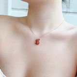  Dây chuyền Swarovski tung cánh đỏ - Swarovski  Swarovski Iconic Swan pendant Swan, Medium, Red, Gold-tone plated 