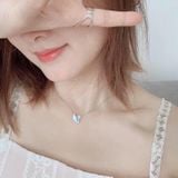  Dây chuyền thiên nga ombre xanh Swarovski size bé - Swarovski Iconic Swan pendant, Small, Blue, Rhodium plated 